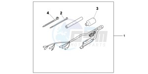 VFR1200XD CrossTourer - VFR1200X Dual Clutch 2ED - (2ED) drawing HEATED GRIP ATT KIT