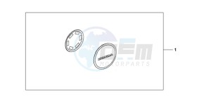 CBF1000A9 Europe Direct - (ED) drawing CRANKCASE COVER SET PEARL AMBER YELLOW