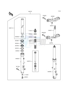 ZG 1000 A [CONCOURS] (A10-A14) [CONCOURS] drawing FRONT FORK-- ZG1000-A10 - A13- -