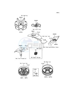 NINJA H2 / NINJA H2 CARBON ZX1000XHFA XX (EU ME A(FRICA) drawing Decals