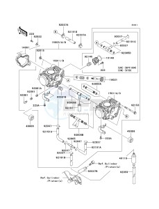 KVF 700 A [PRAIRIE 700 4X4] (A1-A2) [PRAIRIE 700 4X4] drawing CARBURETOR