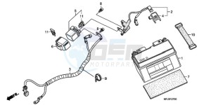 CBR600RA9 E / ABS MME drawing BATTERY