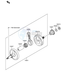 RM-Z250 (E19) drawing CRANKSHAFT