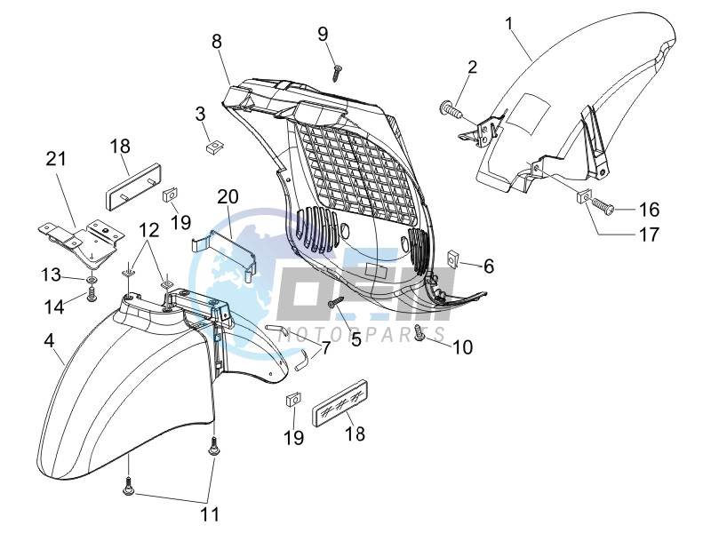 Wheel housing - Mudguard