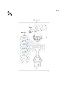 KX 65 A [KX65 MONSTER ENERGY] (A6F - A9FA) A7F drawing SHOCK ABSORBER-- S- -