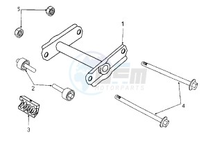 TREKKER - 50 cc drawing ENGINE BRACKET