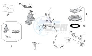 RSV4 1000 APRC R ABS (AU, CA, EU, J, RU, UK, USA) drawing Lock hardware kit