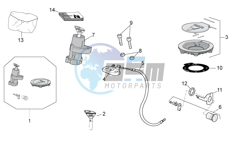 Lock hardware kit