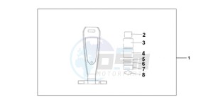 VT750C9 Ireland - (EK / MK) drawing LEATHER TANK BELT