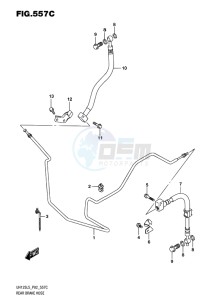 UH125 BURGMAN EU drawing REAR BRAKE HOSE