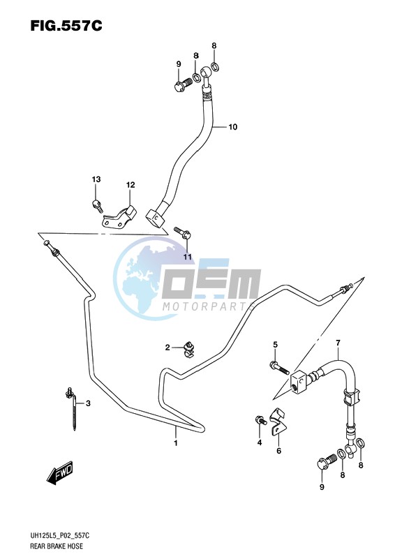 REAR BRAKE HOSE