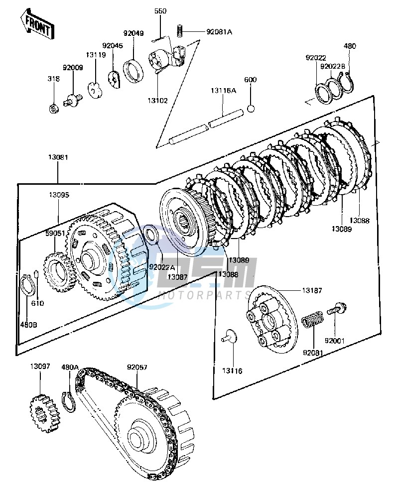 CLUTCH -- KZ440-D2- -