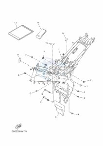 MT-125 MTN125-A (B6G2) drawing FRAME