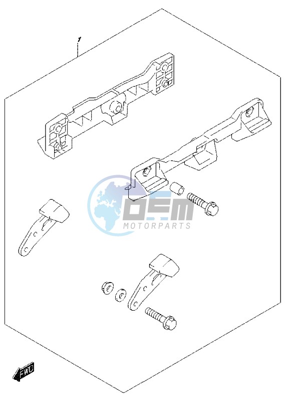 OPTIONAL (SIDE CASE BRACKET SET)