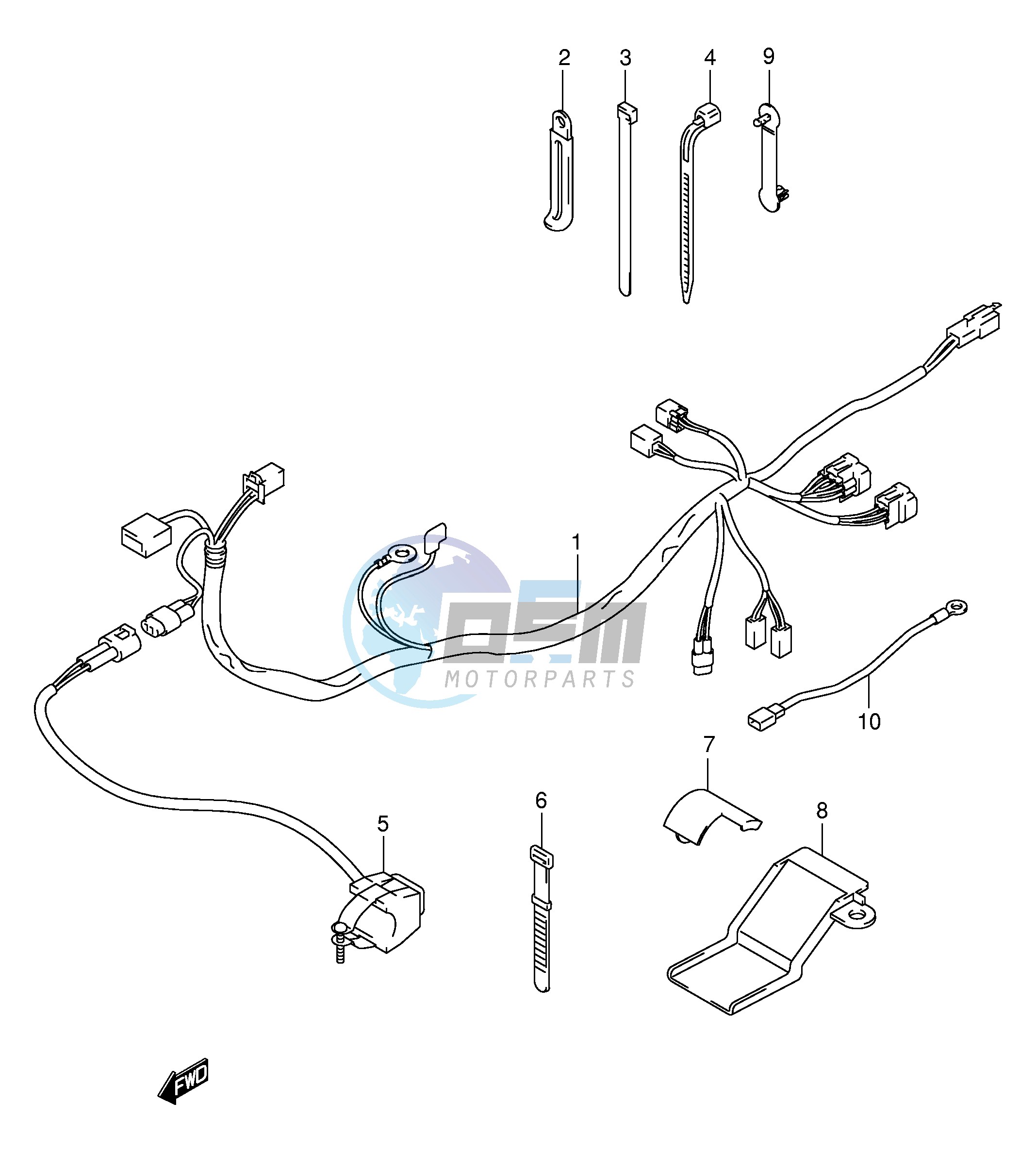 WIRING HARNESS (DR-Z400Y K1 K2 K3 K4)