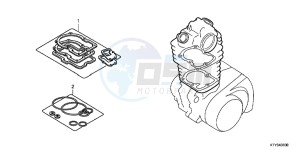 CBR125RSC drawing GASKET KIT A