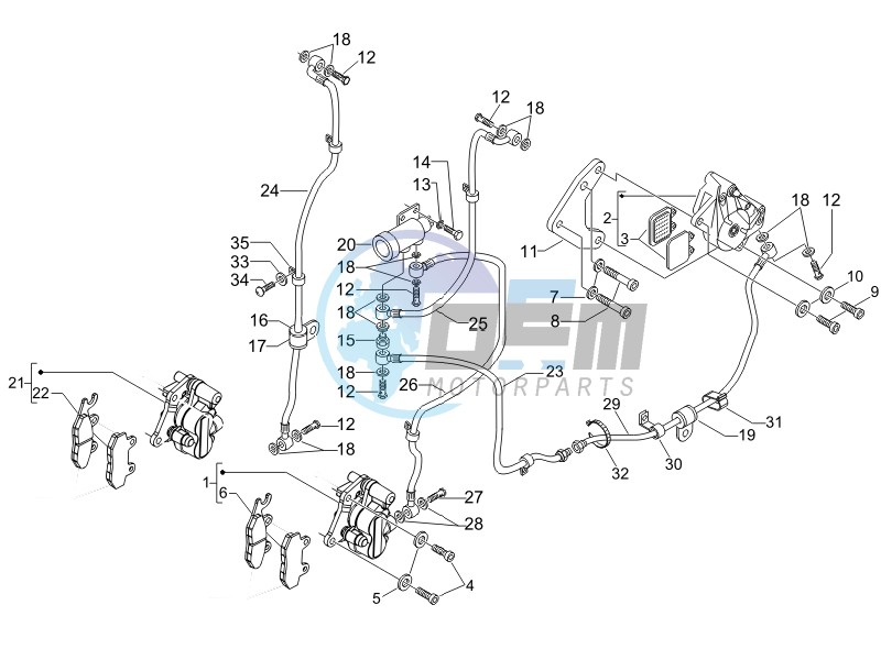 Brakes hose  - Calipers