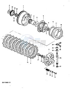 GSX1100 (Z-D) drawing CLUTCH