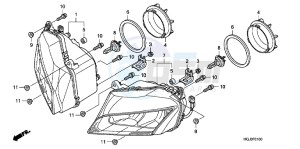 CBF1000FAB drawing HEADLIGHT