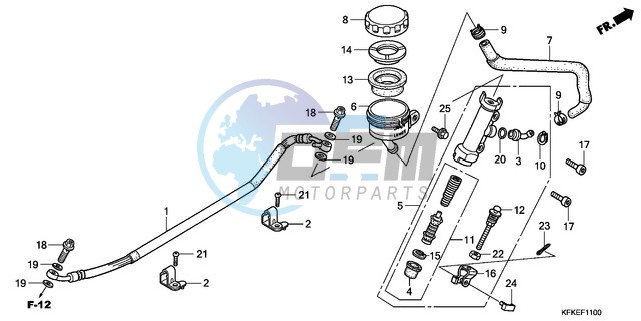 REAR BRAKE MASTER CYLINDER