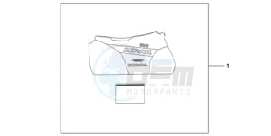 CBR1000RR9 Europe Direct - (ED / TRI) drawing INDOOR BODY COVER