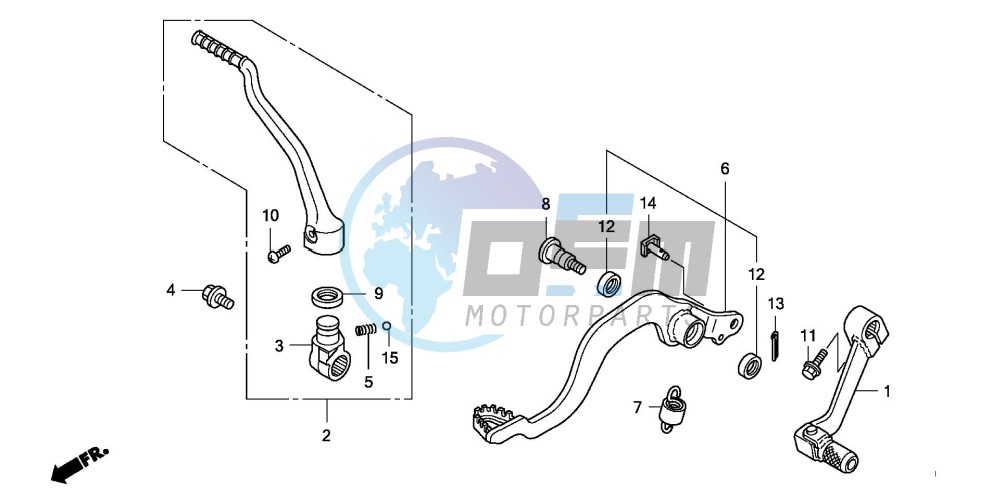 PEDAL/KICK STARTER ARM