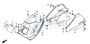 NH80MD drawing CENTER COVER/BODY COVER