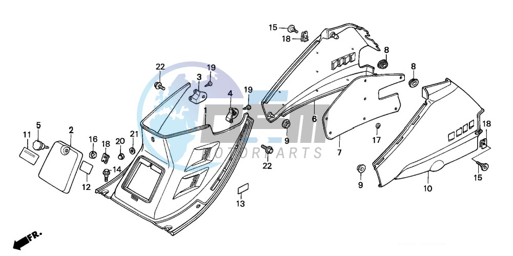 CENTER COVER/BODY COVER