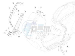 PRIMAVERA 125 4T 3V IE ABS-NOABS E3-E4 (EMEA) drawing Front shield