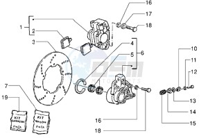 ET2 iniezione 50 drawing Brake caliper - Brake disc