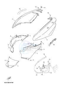 YN50 YN50F NEO'S 4 (2ACM 2ACM 2ACM 2ACM) drawing SIDE COVER