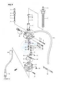 LT230E (E1) drawing CARBURETOR