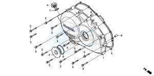 RVF750R drawing RIGHT CRANKCASE COVER