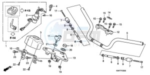 CBF125MA Europe Direct - (ED) drawing HANDLE PIPE/TOP BRIDGE