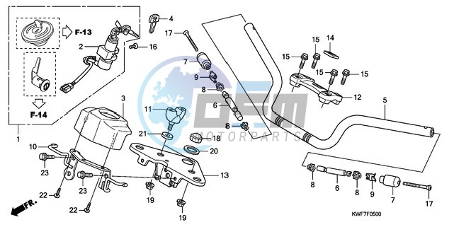 HANDLE PIPE/TOP BRIDGE