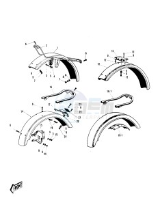 C2 SS TR [ROADRUNNER] (SS-TR) 125 [ROADRUNNER] drawing FENDERS