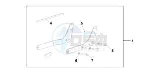 VT750C9 Korea - (KO) drawing BACKREST/REAR CAR