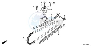 NSC50E Vision 50 - NSC50E UK - (E) drawing CAM CHAIN/TENSIONER