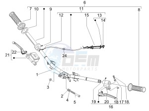 Zip & Zip 100 drawing Handlebars - Master cilinder