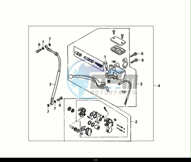 FRONT BRAKE MASTER CYLINDER