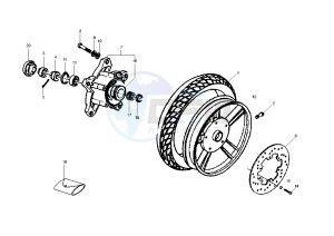 GRANTURISMO 125-200 drawing Front wheel