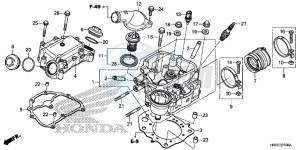 TRX500FE1H Europe Direct - (ED) drawing CYLINDER HEAD