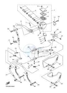 XJ6FA 600 DIVERSION F (ABS) (1DG5 1DG6) drawing FRONT MASTER CYLINDER