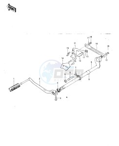 F11 M 250 drawing GEAR CHANGE MECHANISM -- 73 F11M- -