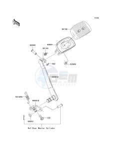 VN 1600 A [VULCAN 1600 CLASSIC] (A6F-A8FA) A8FA drawing BRAKE PEDAL_TORQUE LINK