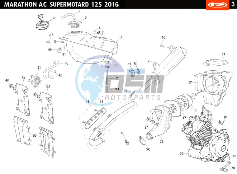 TANK EXHAUST ENGINE COMPLET