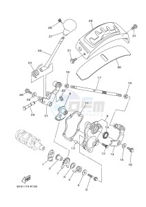 YFM700FWB YFM70KDHG KODIAK 700 HUNTER (B168) drawing SHIFT SHAFT