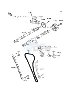 1400GTR_ABS ZG1400CBF FR GB XX (EU ME A(FRICA) drawing Camshaft(s)/Tensioner