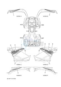 YFM700FWAD YFM70GPLJ GRIZZLY 700 EPS (B1AS) drawing GRAPHICS