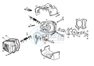 BOULEVARD 125-150 cc drawing HEAD-TIMING